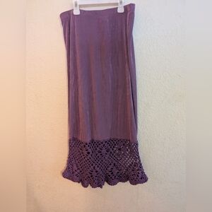 dELiA*s Purple Dress with Crochet Hem